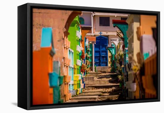 Cemetery View, Lake Atitlan, Guatemala, Central America-Laura Grier-Framed Premier Image Canvas