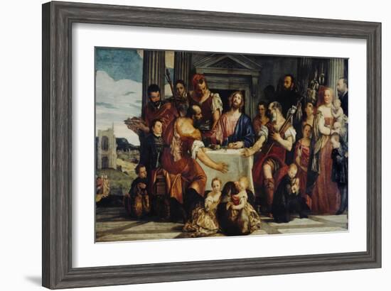 Cena in Emmaus-Paolo Veronese-Framed Giclee Print