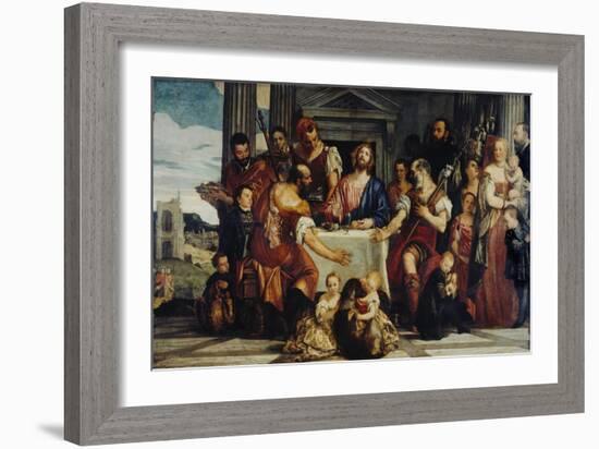 Cena in Emmaus-Paolo Veronese-Framed Giclee Print