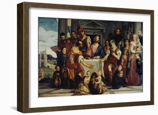 Cena in Emmaus-Paolo Veronese-Framed Giclee Print