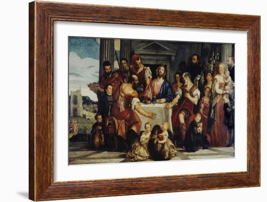 Cena in Emmaus-Paolo Veronese-Framed Giclee Print