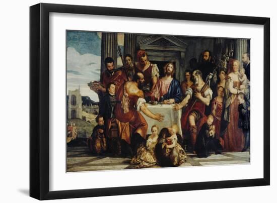 Cena in Emmaus-Paolo Veronese-Framed Giclee Print