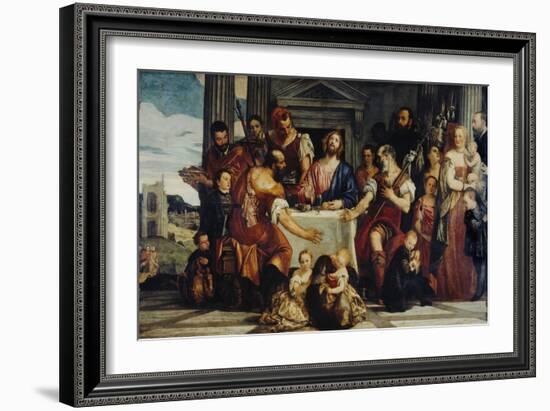 Cena in Emmaus-Paolo Veronese-Framed Giclee Print