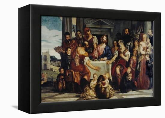 Cena in Emmaus-Paolo Veronese-Framed Premier Image Canvas