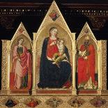 Triptych with Madonna and Saints-Cenni Di Francesco-Framed Premier Image Canvas