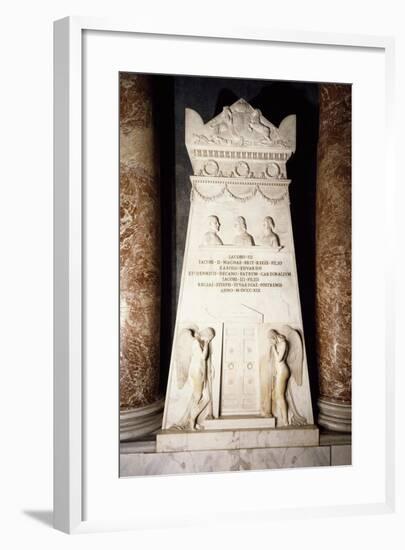 Cenotaph, 1817-1819, White Marble Stele-Antonio Canova-Framed Giclee Print