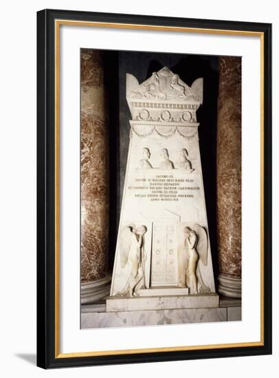 Cenotaph, 1817-1819, White Marble Stele-Antonio Canova-Framed Giclee Print