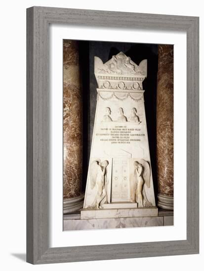 Cenotaph, 1817-1819, White Marble Stele-Antonio Canova-Framed Giclee Print