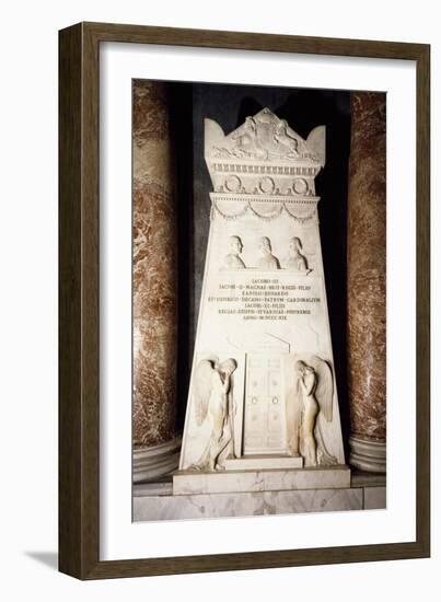 Cenotaph, 1817-1819, White Marble Stele-Antonio Canova-Framed Giclee Print