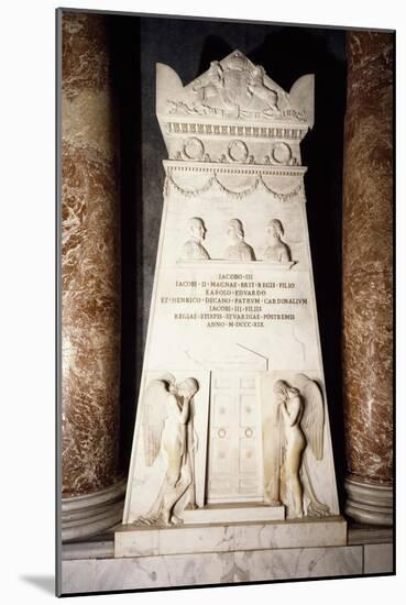 Cenotaph, 1817-1819, White Marble Stele-Antonio Canova-Mounted Giclee Print