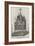 Cenotaph at the Roman Catholic Chapel, Moorfields, in Memory of Crimean Soldiers-null-Framed Giclee Print