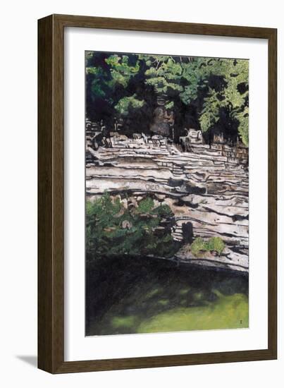 Cenote at Chichen-Itza (Diptych) I, 2003-Pedro Diego Alvarado-Framed Giclee Print