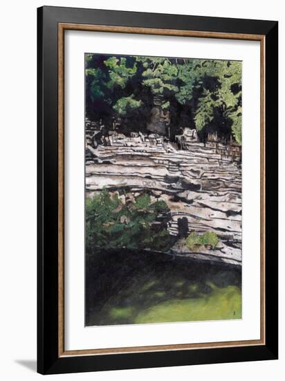 Cenote at Chichen-Itza (Diptych) I, 2003-Pedro Diego Alvarado-Framed Giclee Print