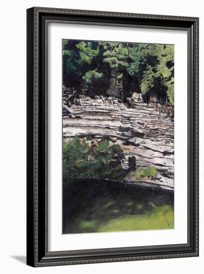 Cenote at Chichen-Itza (Diptych) I, 2003-Pedro Diego Alvarado-Framed Giclee Print