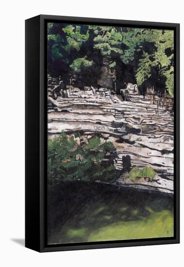 Cenote at Chichen-Itza (Diptych) I, 2003-Pedro Diego Alvarado-Framed Premier Image Canvas