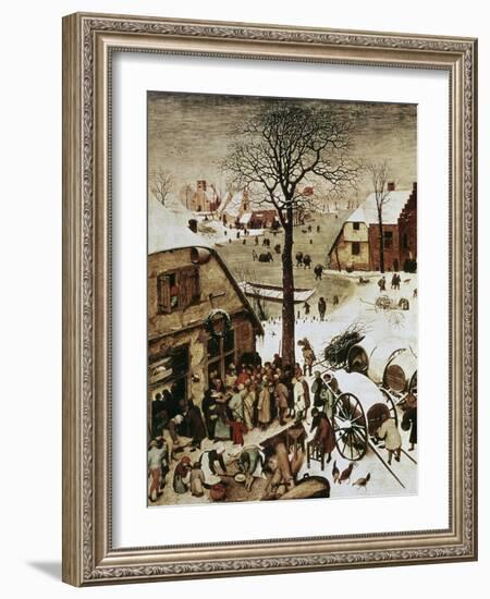 Census at Bethlehem, c.1566-Pieter Bruegel the Elder-Framed Giclee Print