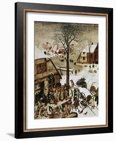 Census at Bethlehem, c.1566-Pieter Bruegel the Elder-Framed Giclee Print