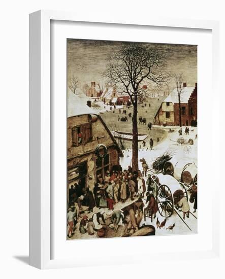 Census at Bethlehem, c.1566-Pieter Bruegel the Elder-Framed Giclee Print