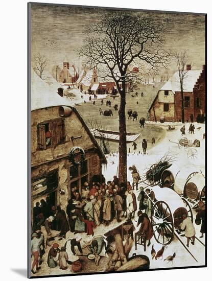 Census at Bethlehem, c.1566-Pieter Bruegel the Elder-Mounted Giclee Print