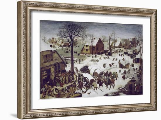 Census at Bethlehem-Pieter Bruegel the Elder-Framed Giclee Print