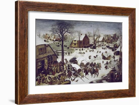 Census at Bethlehem-Pieter Bruegel the Elder-Framed Giclee Print