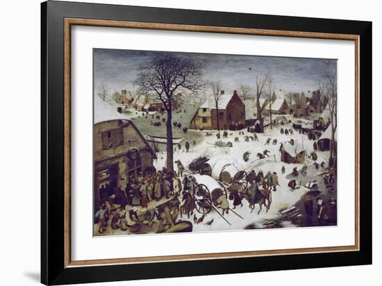 Census at Bethlehem-Pieter Bruegel the Elder-Framed Giclee Print