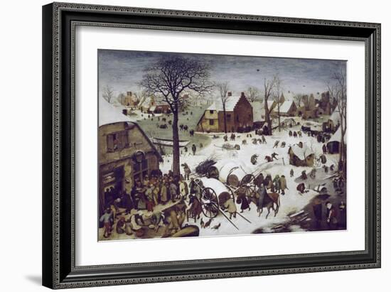 Census at Bethlehem-Pieter Bruegel the Elder-Framed Giclee Print