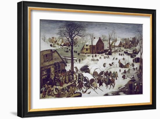 Census at Bethlehem-Pieter Bruegel the Elder-Framed Giclee Print