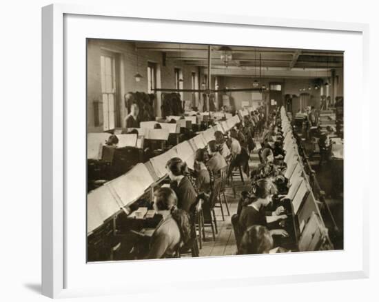 Census Tabulation in Former Lambeth Workhouse-Peter Higginbotham-Framed Photographic Print