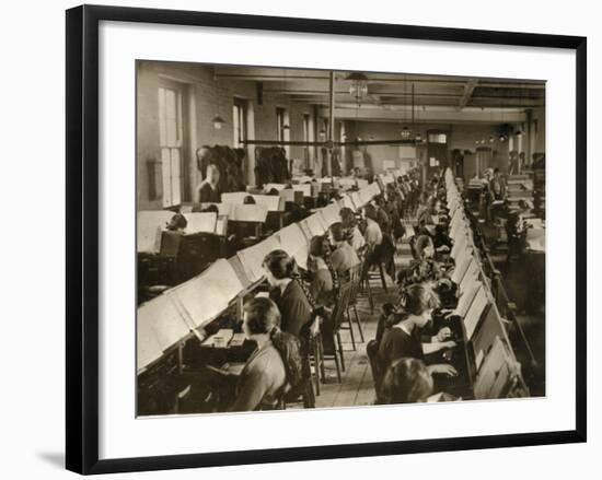 Census Tabulation in Former Lambeth Workhouse-Peter Higginbotham-Framed Photographic Print