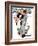 "Census-taker" Saturday Evening Post Cover, April 27,1940-Norman Rockwell-Framed Giclee Print