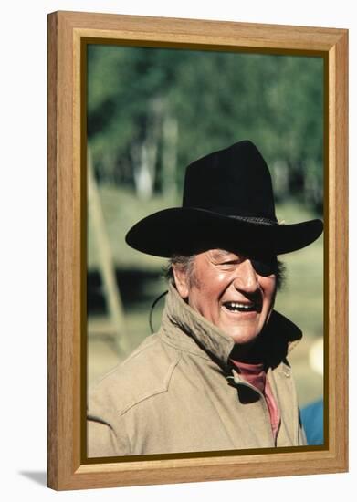 Cent Dollars pour un Sherif TRUE GRIT by Henry Athaway with John Wayne, 1969 (photo)-null-Framed Stretched Canvas