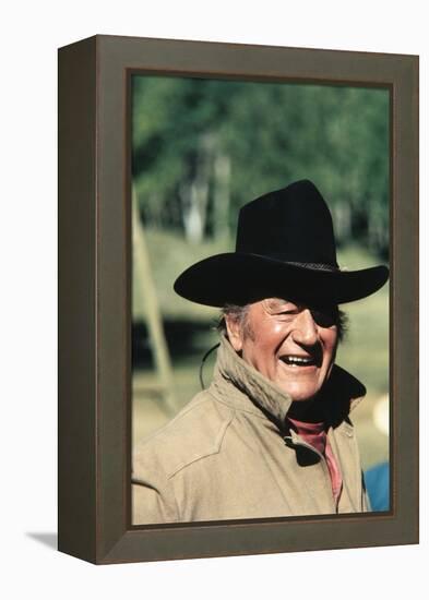 Cent Dollars pour un Sherif TRUE GRIT by Henry Athaway with John Wayne, 1969 (photo)-null-Framed Stretched Canvas