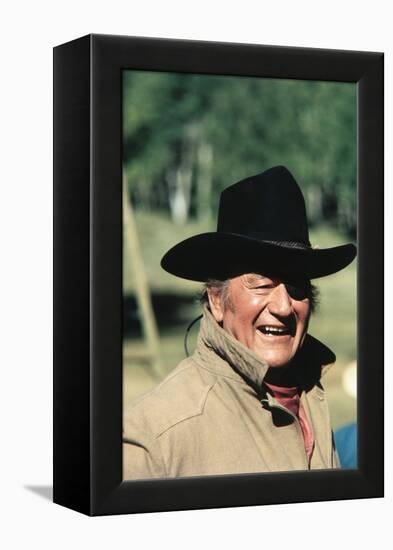 Cent Dollars pour un Sherif TRUE GRIT by Henry Athaway with John Wayne, 1969 (photo)-null-Framed Stretched Canvas