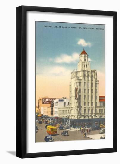 Cental Avenue, St. Petersburg, Florida-null-Framed Art Print