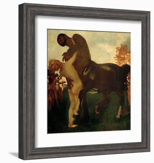 Centaur and Nymph, 1895-Franz von Stuck-Framed Giclee Print