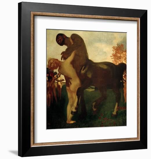Centaur and Nymph, 1895-Franz von Stuck-Framed Giclee Print