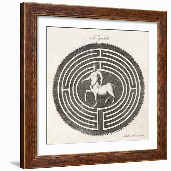 Centaur in a Labyrinth-A. Bell-Framed Art Print