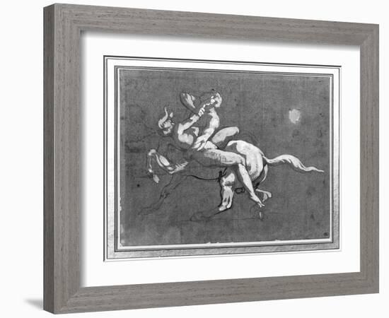 Centaur Kidnapping a Nymph-Théodore Géricault-Framed Giclee Print