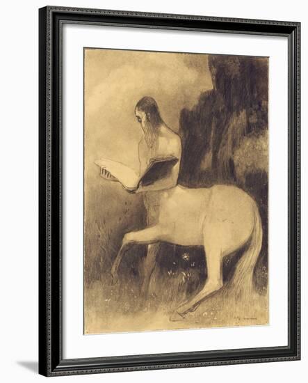 Centaure Lisant-Odilon Redon-Framed Giclee Print