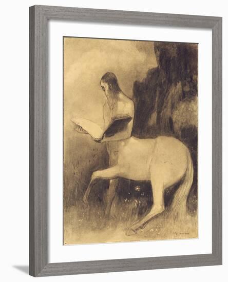 Centaure Lisant-Odilon Redon-Framed Giclee Print