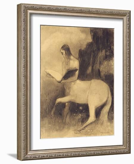 Centaure Lisant-Odilon Redon-Framed Giclee Print