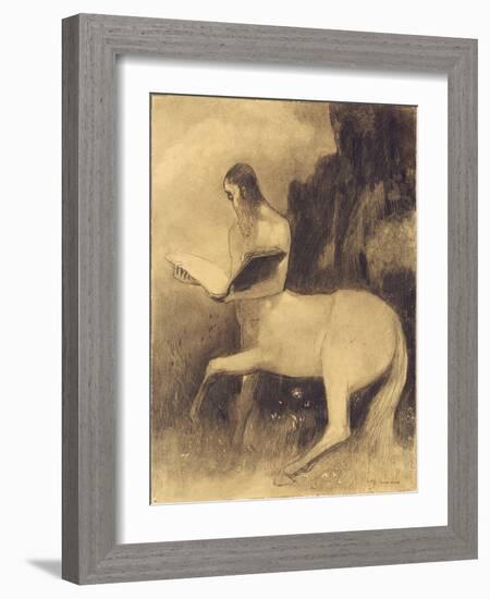 Centaure Lisant-Odilon Redon-Framed Giclee Print