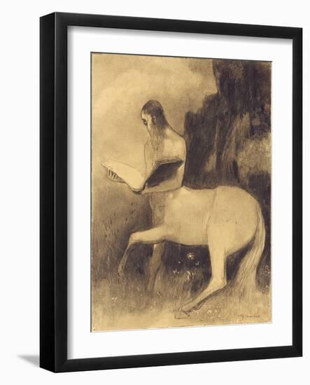 Centaure Lisant-Odilon Redon-Framed Giclee Print