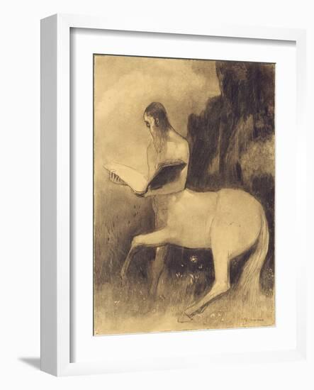 Centaure Lisant-Odilon Redon-Framed Giclee Print