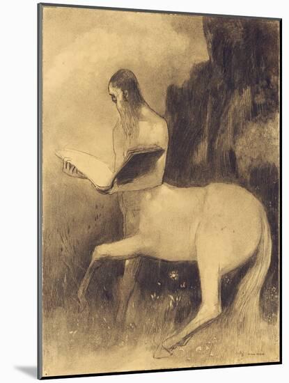 Centaure Lisant-Odilon Redon-Mounted Giclee Print