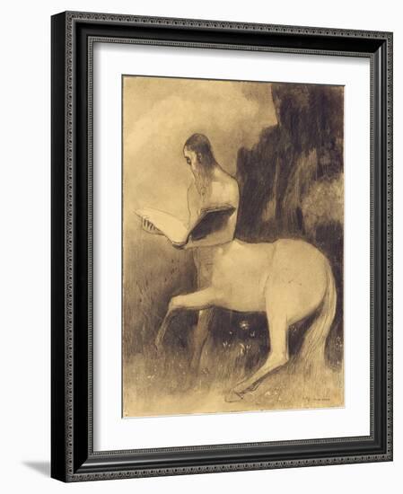 Centaure Lisant-Odilon Redon-Framed Giclee Print