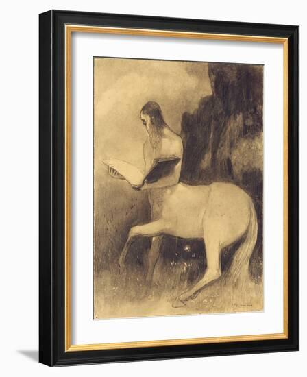 Centaure Lisant-Odilon Redon-Framed Giclee Print