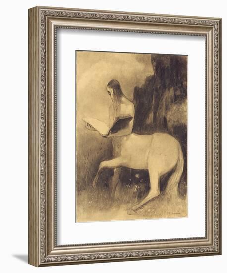 Centaure Lisant-Odilon Redon-Framed Giclee Print