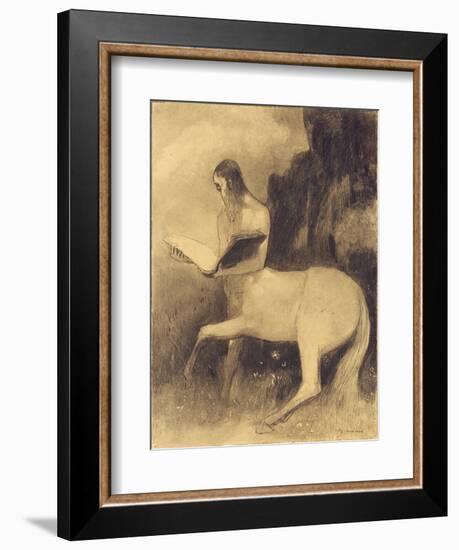 Centaure Lisant-Odilon Redon-Framed Giclee Print